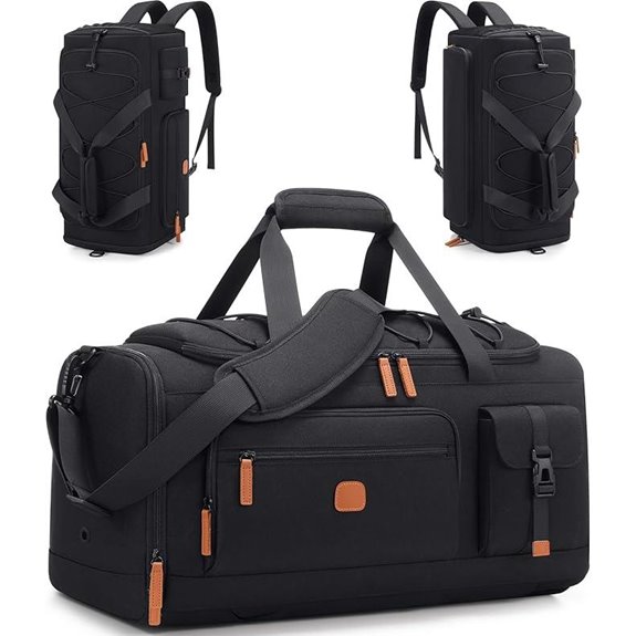 3-in-1 Gym Travel Duffel Bag with Laptop/ Shoe Compartment