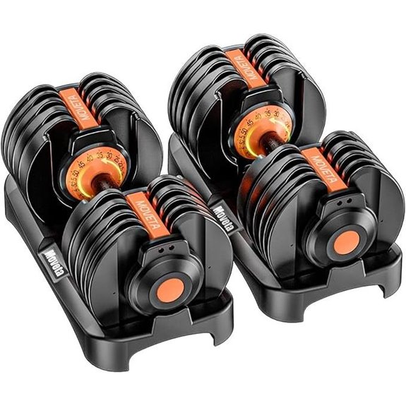 Adjustable Dumbbell Set 52.5/105 lbs 15-in-1