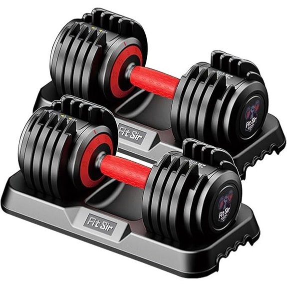 Adjustable Dumbbell Set with Safe Locking System