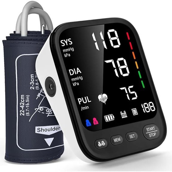 Automatic Blood Pressure Monitor with Large Cuff and Screen