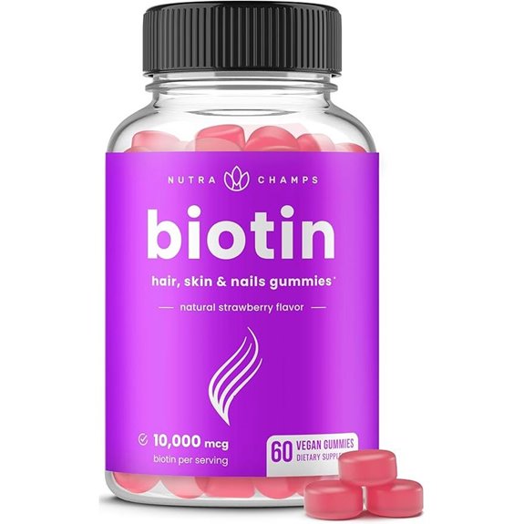 NutraChamps Biotin Gummies for Hair Skin & Nails