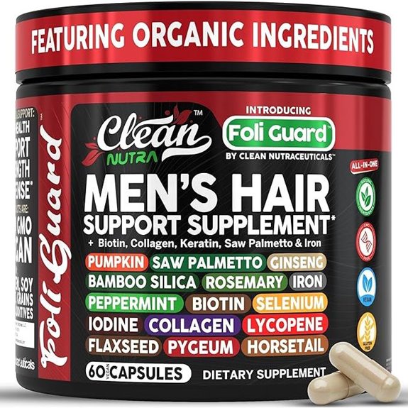 Biotin Hair Growth Supplement for Men with Herbs