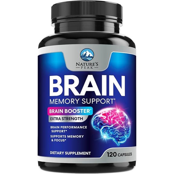 Brain Memory Supplement Pills: 3x Concentration & Focus Support