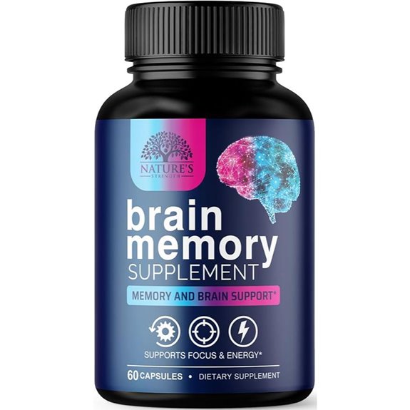 Brain Memory Supplements with Bacopa & DMAE - 60 Caps