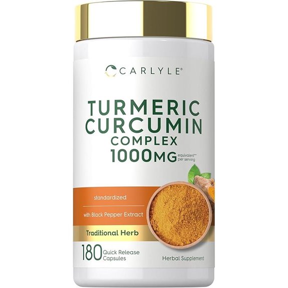 Carlyle Turmeric Curcumin with Black Pepper (180)