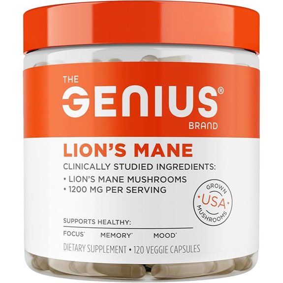Genius Lion's Mane: Memory Focus & Mood Support
