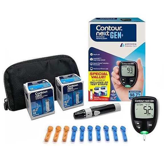 Contour NEXT GEN Blood Glucose Monitor Kit with 20 Strips
