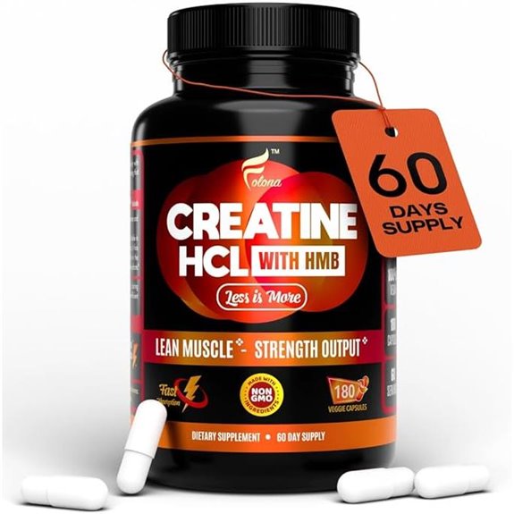 Creatine HCL Capsules with HMB – Muscle Builder