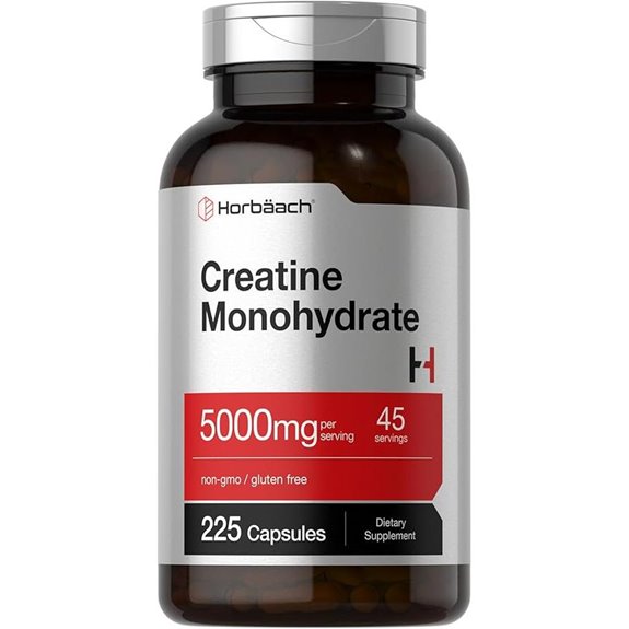 Creatine Monohydrate 5g – 225 Caps Non-GMO