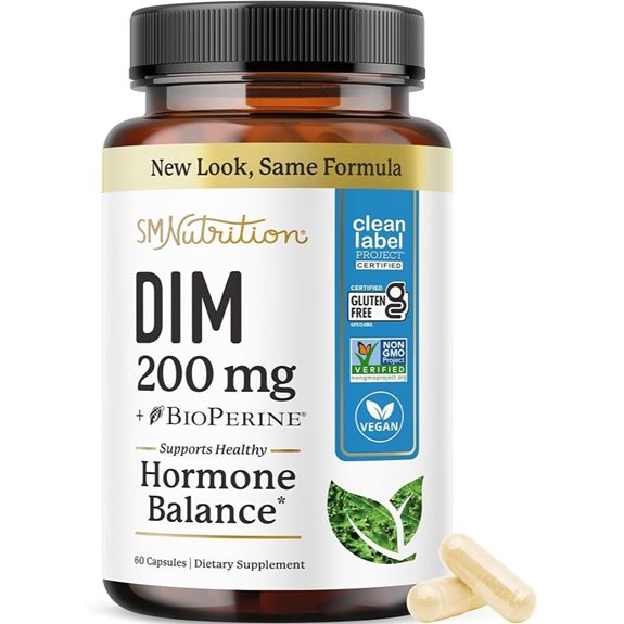 DIM Supplement 200 mg for Hormone Balance and Acne