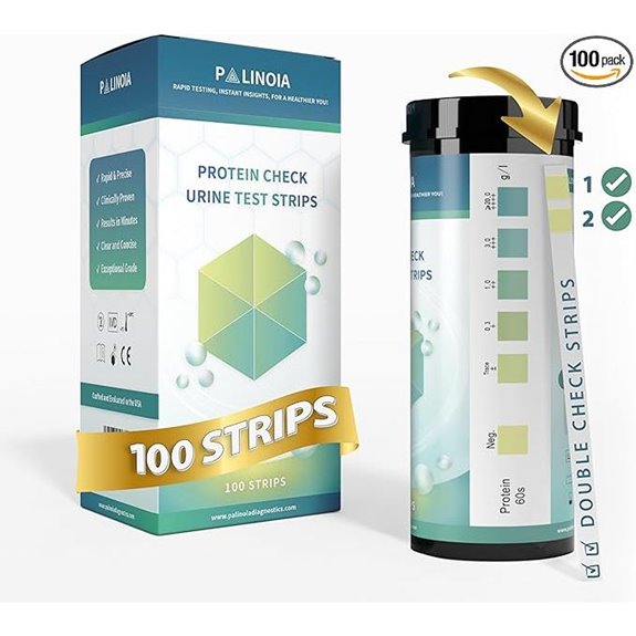 double check protein test strips