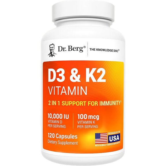 Dr. Berg 2-in-1 Vitamin D3 K2 10,000 IU