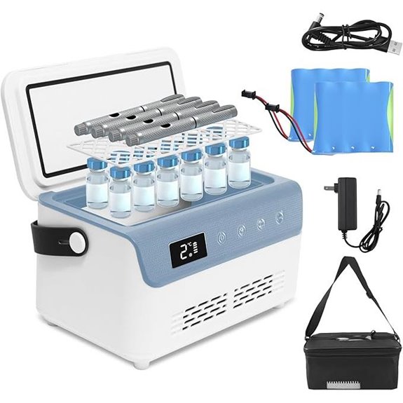 Electric Insulin Cooler Travel Case with Battery Power Supply