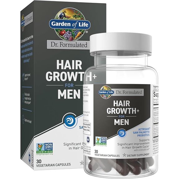 Garden of Life Men’s Hair Growth Capsules with Saw Palmetto