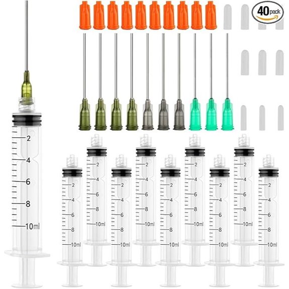 Glue Syringe with Blunt Tip Needles (14G-18G) for Dispensing