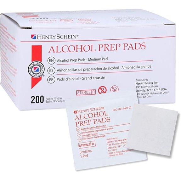 Henry Schein Alcohol Prep Pads Medium 200 Count