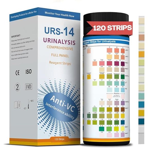 14 URS Test Strips for Home Urinalysis