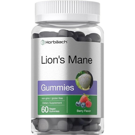 Horbäach Lion’s Mane Gummies for Adults (60)