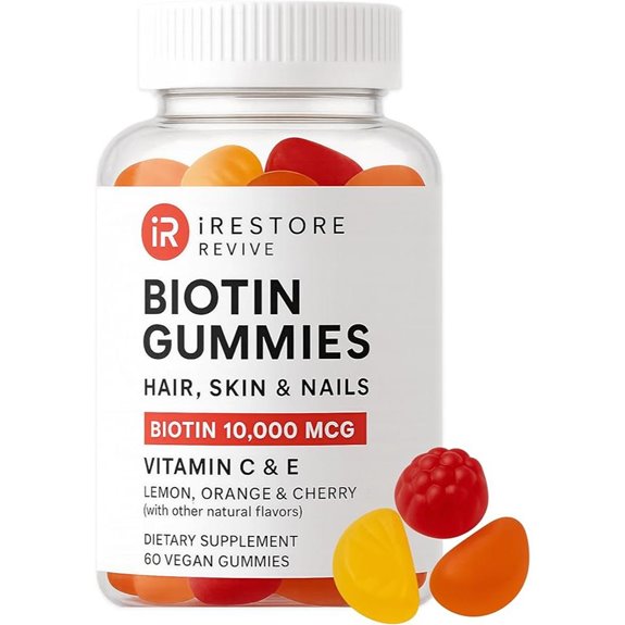 iRestore Biotin Gummies 10,000 mcg 60 Vegan Gummies