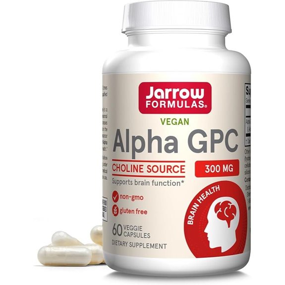 Jarrow Alpha GPC 300mg Brain Health Supplement