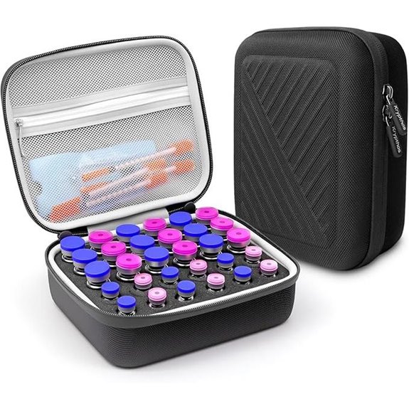 Krypthos 30-Slot Insulin Vial Protector Case