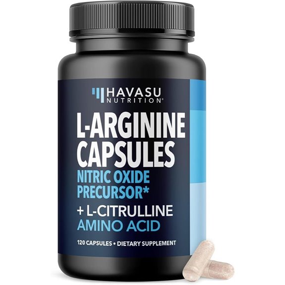 L-Arginine & L-Citrulline Nitric Oxide Supplement (120)
