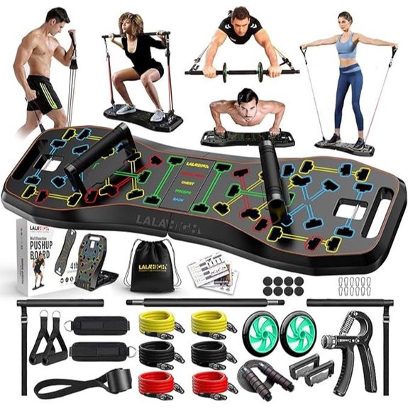 LALAHIGH 36-in-1 Push Up Board with Bands