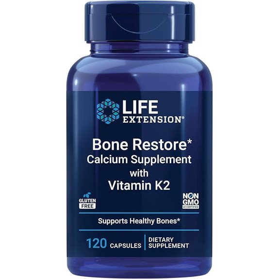 Life Extension Bone Restore with Vitamin K2 (120 Capsules)