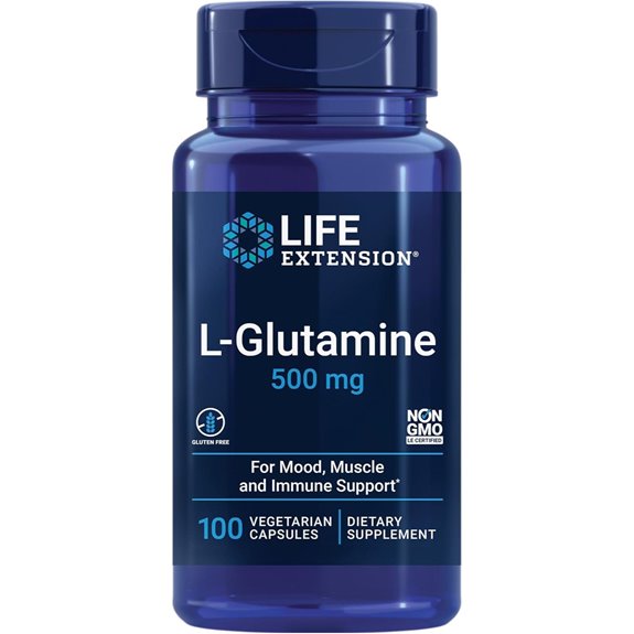 Life Extension L-Glutamine 500 mg Vegan Capsules