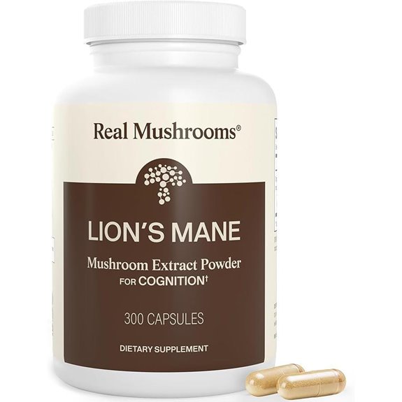 Lion’s Mane Supplement Capsules – Organic Mushroom Extract 300 ct