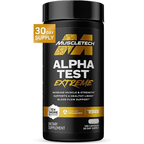 MuscleTech AlphaTest Testosterone Booster for Men (150)