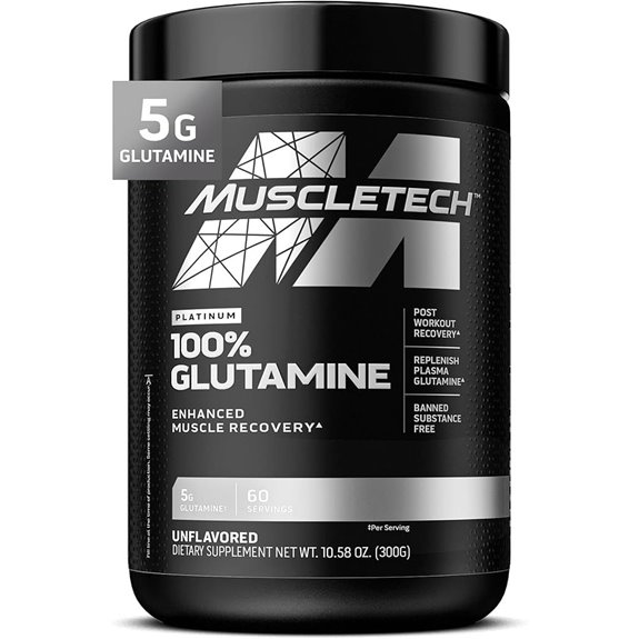MuscleTech Glutamine Powder for Post-Workout Recovery