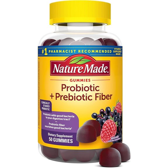 Nature Made Probiotic + Prebiotic Fiber Gummies