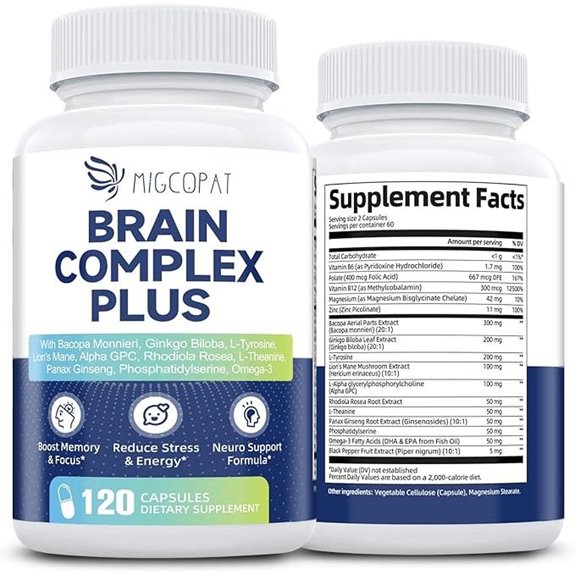Nootropic Brain Supplements: Memory Focus Cognitive Support