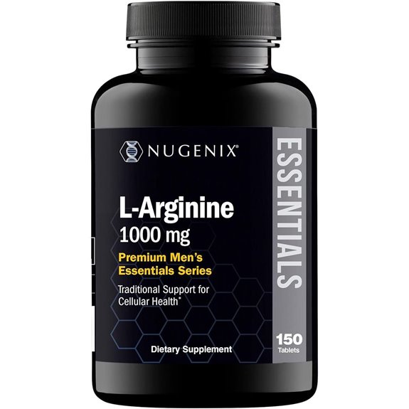 Nugenix Essentials L-Arginine Amino Acid Supplement 1000 mg 150 Tablets