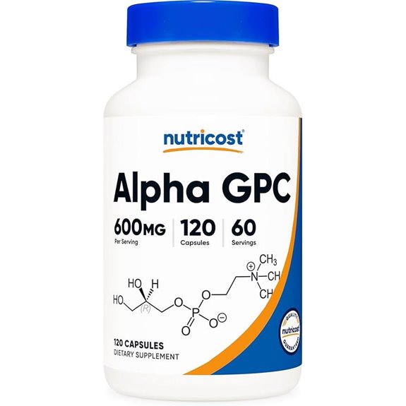 Nutricost Alpha GPC 600mg 120 Veg Capsules
