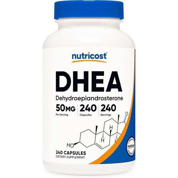Nutricost DHEA 50mg 240 Capsules Supplement