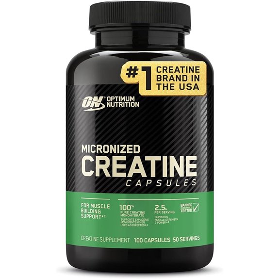 Optimum Nutrition Creatine Monohydrate Capsules 2500mg 100