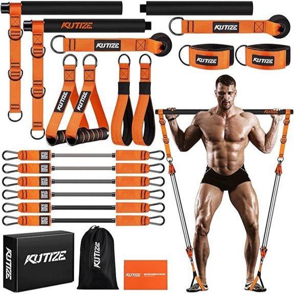 KUTIZE Pilates Bar Kit with Resistance Bands