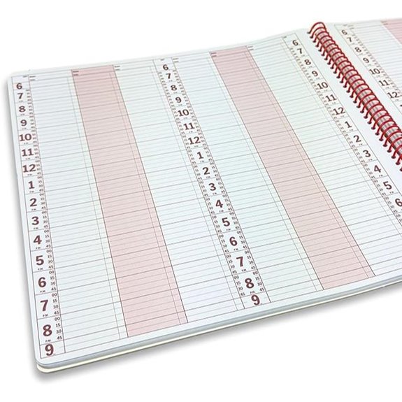 Portage Undated Planner: Large 6-Column Daily Schedule