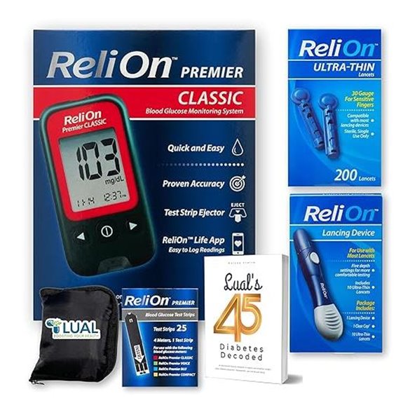 Premier Glucose Monitor Starter Kit with Strips and Lancets