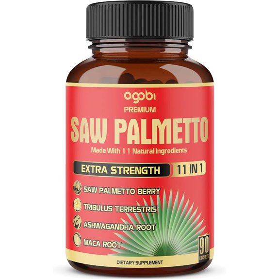 Premium Saw Palmetto Capsules with Ashwagandha and Herbs