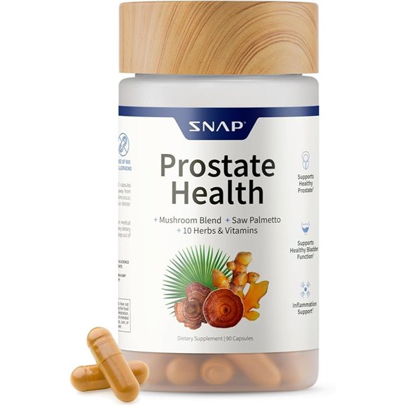 Snap Supplements Prostate Health with Nettle & Saw Palmetto (90 Veg Capsules)