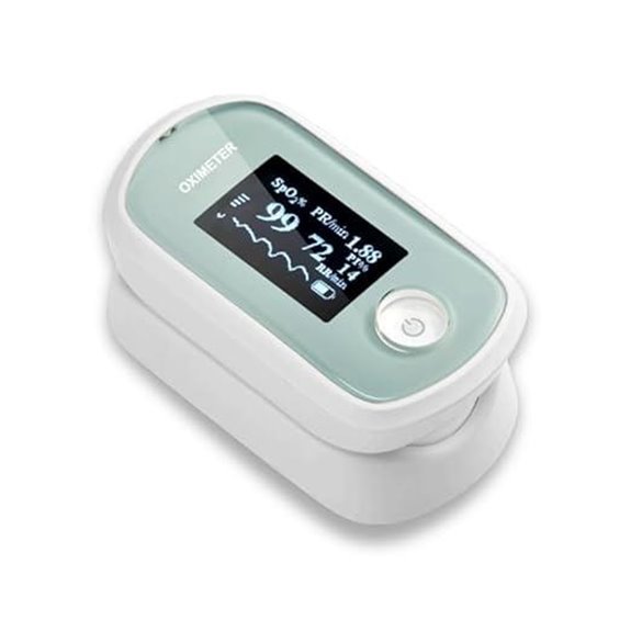 Pulse Oximeter with Respiration Rate Monitor OLED Display