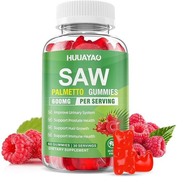 Saw Palmetto Gummies 600mg with Pumpkin Seed Oil