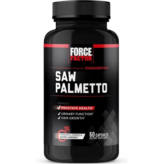 Force Factor Saw Palmetto Prostate Support Capsules with BioPerine