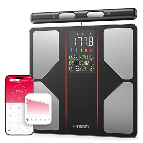 FITINDEX 2026 Smart Scale: Body Weight & Composition Analysis