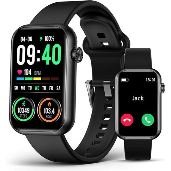 Smart Watch Fitness Tracker with Phone Call Heart Rate Monitor