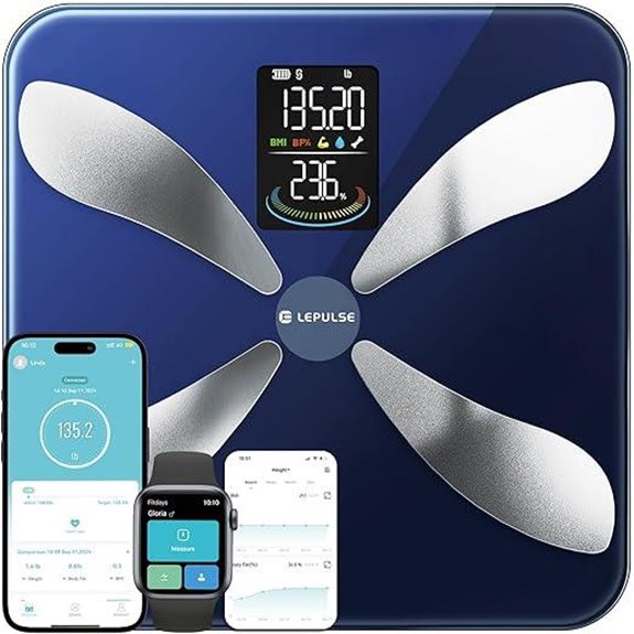 Lepulse Smart Weight Scale with Body Fat