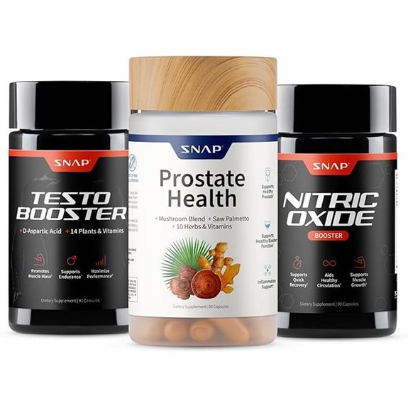 Snap Supplements Big Boy Bundle: Prostate Testo Nitric Oxide (270 Capsules)